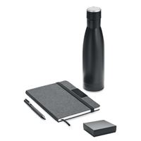 SET REGALO CON BOTTIGLIA, NOTES E PENNA